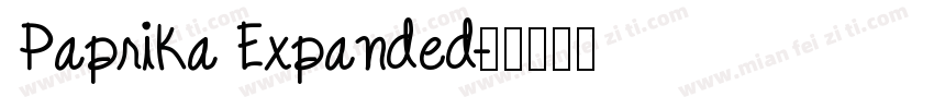 Paprika Expanded字体转换